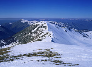 La cresta della Torricella verso la cima.