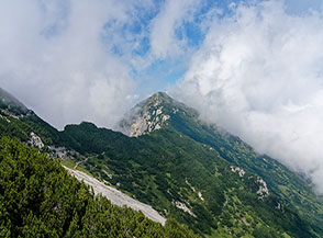 In vista di Cima delle Pozzette.