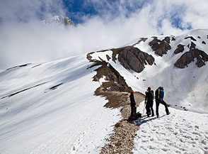 Sulla Sella di Monte Aquila.