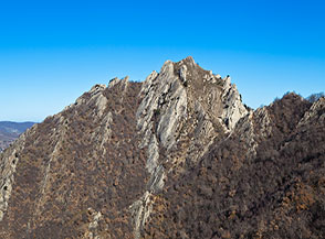 La cima de le Murge a Castelmezzano.