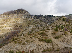 In vista del Santuario della Madonna della Tibia.