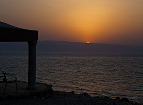 Tramonto sul Mar Morto (Mujib Chalet).