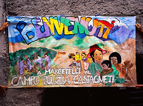 Benvenuto al Campo di pulizia castagneti OMG di Marcetelli (by Cecilia).