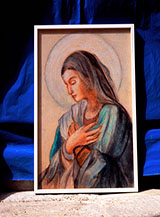 Quadro della Madonna disegnato da Cecilia.