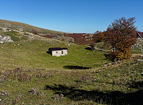 Lo Stazzo di Preccia oggi ristrutturato e chiamato Rifugio Pagliaccio di Preccia.