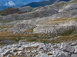 Scorcio sul versante meridionale de la Metuccia.