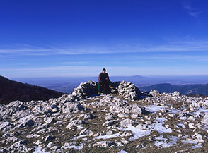 Quota 1245m. sulla Cresta Sud di Monte Alto.