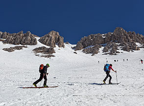 Nel tratto centrale della Rava della Giumenta Bianca.