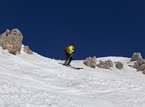 Ingresso alto alla Rava della Giumenta Bianca.
