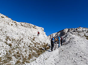 Il bianco, accecante, Vado di Corno.