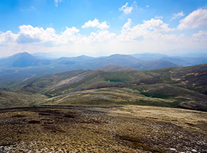Vista senza limiti dalla cima di Costa Ceraso.