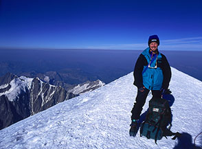 Calco anch&rsquo;io la neve pi&ugrave; alta d&rsquo;Europa (Monte Bianco).