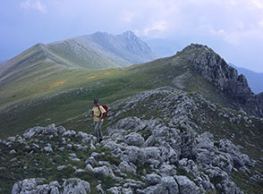 L&rsquo;elegante cresta che collega Cima di Bolza a Monte Bolza.