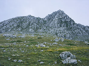 Il Monte Bolza visto dal Guado della Montagna.