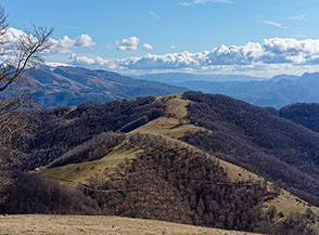 Da Colle Roseti vista su Cimata di Castello.