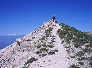 Sulla cima del Brancastello.
