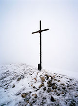 La croce in cima al Monte San Nicola.