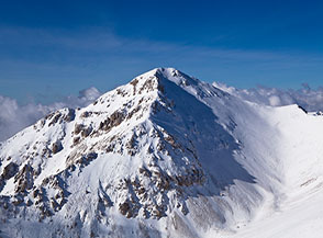 Il Monte Velino ripreso dalla cima del Cafornia.