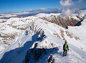 Verso la seconda punta (la vetta) di Cimata Fossa dei Cavalli.