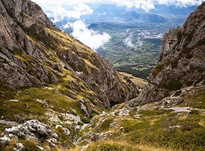 Affaccio sul tratto centrale del Canalino, elemento di separazione fra il Cafornia (sulla sx) ed il Velino.