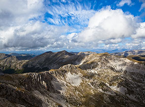 Panorama verso Colle del Bicchero.