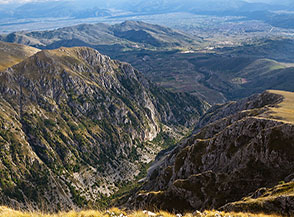 La profonda Valle Majelama.