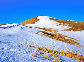 In vista della cima del Monte Cappucciata.
