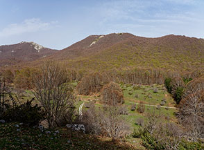 Vista sui prati del Piano dei Minatori.