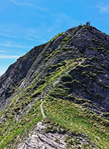 La cresta che unisce la Gobba Sud con l&rsquo;Anticima Sud del Monte Cavallo.