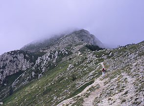 La cresta nei pressi di Monte Iacci.