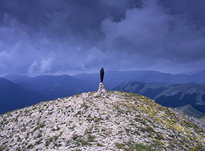 La Madonnina sulla vetta di Monte Cambio.