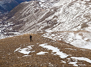 Affaccio a ovest sotto Cimata di Fossa Palomba.