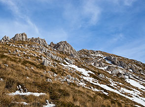 Sulla Cresta Ovest di Serralunga.