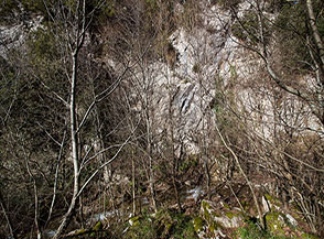 Scorcio sul fondo delle Gole dell&rsquo;Obito.