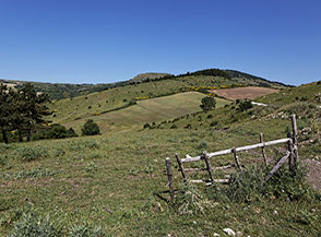 All&rsquo;inizio dell&rsquo;escursione sul crinale panoramico di Argaria poco sopra Castelluccio Valmaggiore.