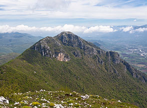Monte Santa Croce ripreso da ovest.
