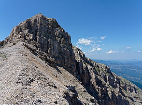 La Parete Est del Monte Corvo (Vetta Orientale).