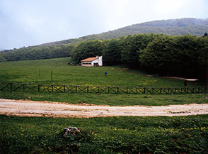 Il vasto e prativo Pian delle Macinare.