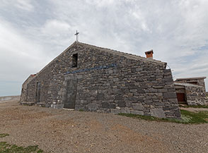 Fronte dell&rsquo;antico Santuario Madonna di Sirino.