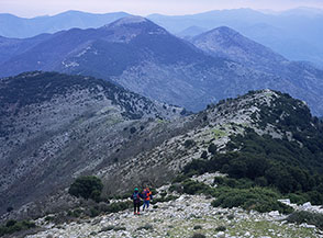 Dalla cima di Monte delle Fate la Cresta Est del monte.