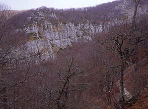 I balzi rocciosi del Vallone della Maglionica.