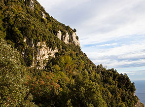 Scorcio lungo il Sentiero degli Dei (in localit&agrave; le Grotte, Vallone Nocella).