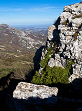 Profilo delle rocce sommitali di Roccatagliata.