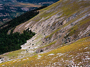 L&rsquo;altro piccolo circo glaciale che si trova sul versante settentrionale del Monte di Valla Caprara.