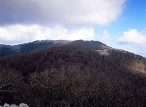 La cresta che conduce al Monte Lupone passando per Monte Erdigheto (da Monte della Noce).