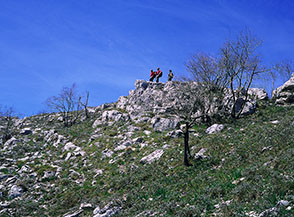Sulla cresta di Monte Revole.