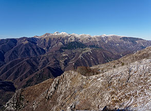 I Monti Reatini ripresi dalla Cresta Ovest della Croce di Monte Giano.