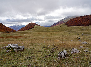 Il vasto altopiano del Ferroio di Scanno.