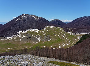 Vista su Piano Ruggio dal Belvedere De Gasperi.