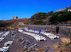 La spiaggetta del Villaggio turistico di Punta Spalmatore.